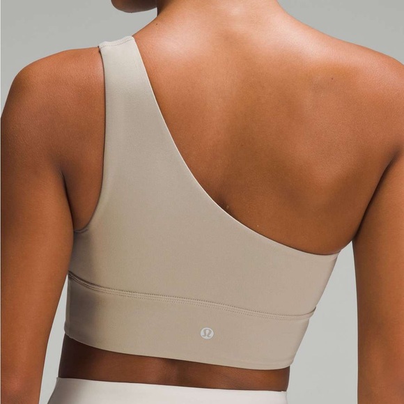 Lululemon Align Asymmetrical One Shoulder Sports Bra Riverstone 6 - Picture 2 of 5